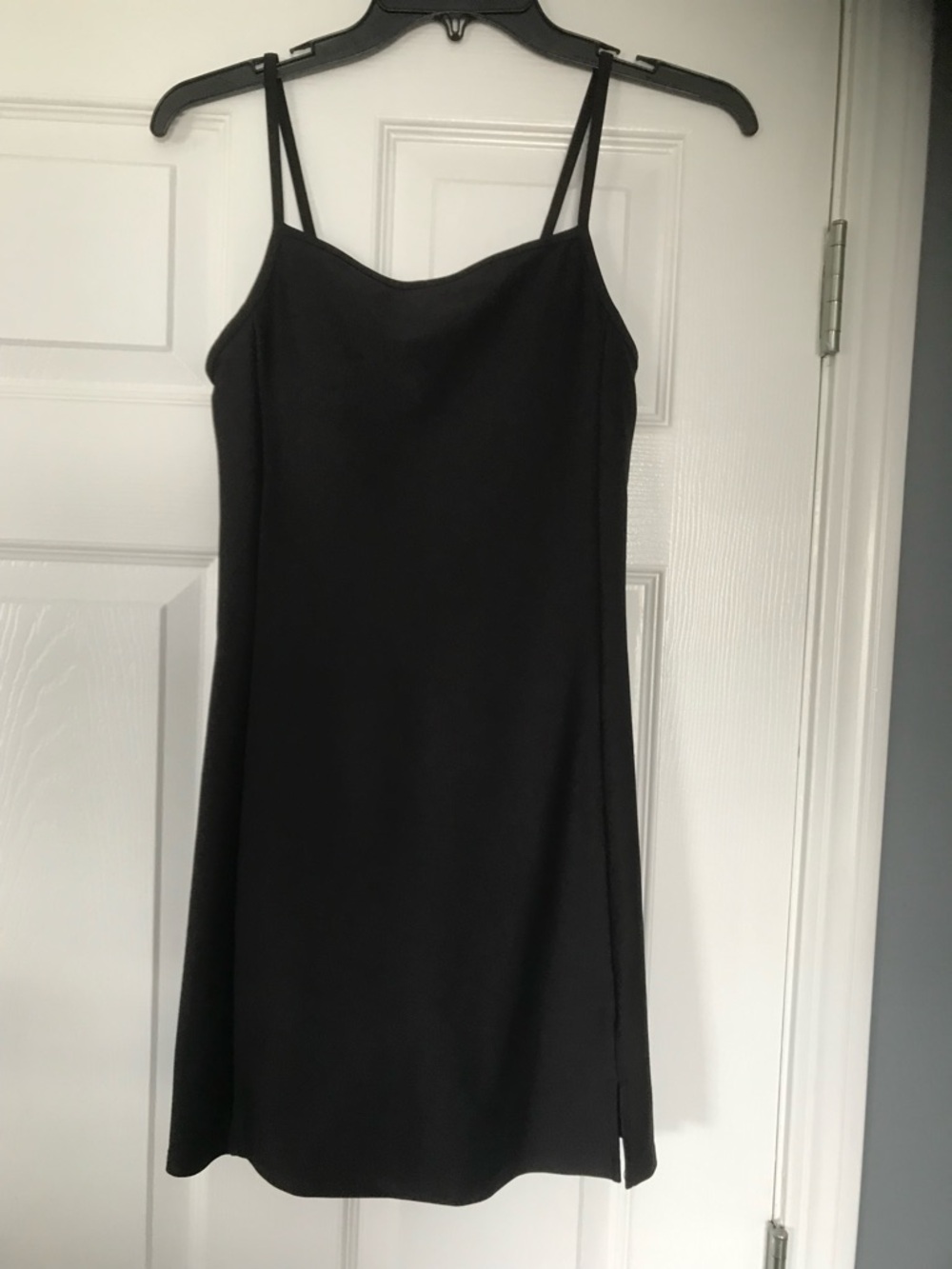 Old Navy Black Athletic Shorts-style Slip Dress